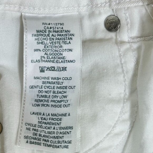 TRUE RELIGION RILEY SHORT Women's Shorts Cotton Stretch Mid Rise Bermuda Size 24 - Picture 7 of 8